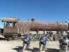 Eisenbahnfriedhof am Rande des Salars