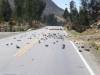 Straßensperren kurz hinter Huaraz